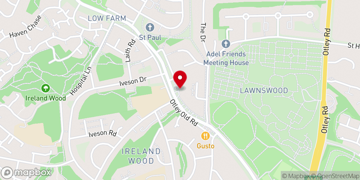 Map showing location of The Holy Name of Jesus Catholic Church