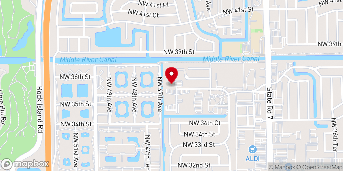 Map showing location of Unity New Testament Church