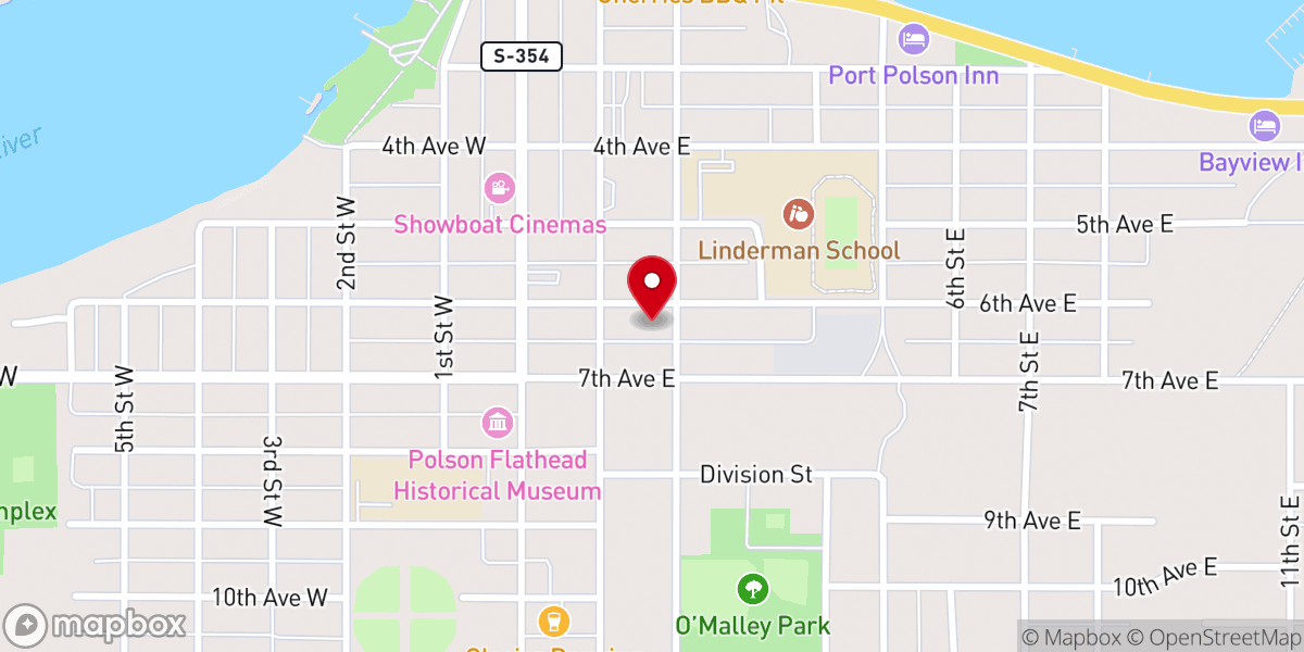 Map showing location of St Andrew's Episcopal Church