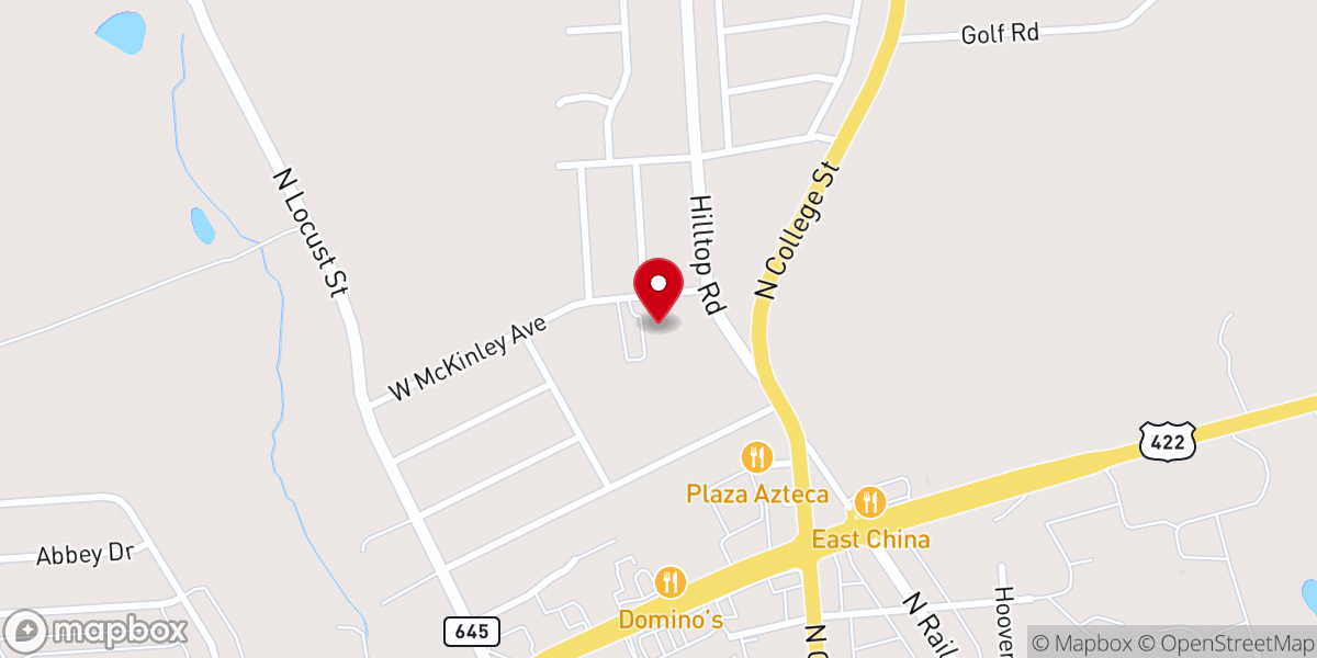 Map showing location of Mary Gate of Heaven Church