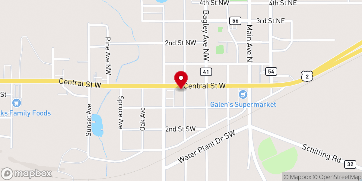 Map showing location of Redeemer Lutheran Church