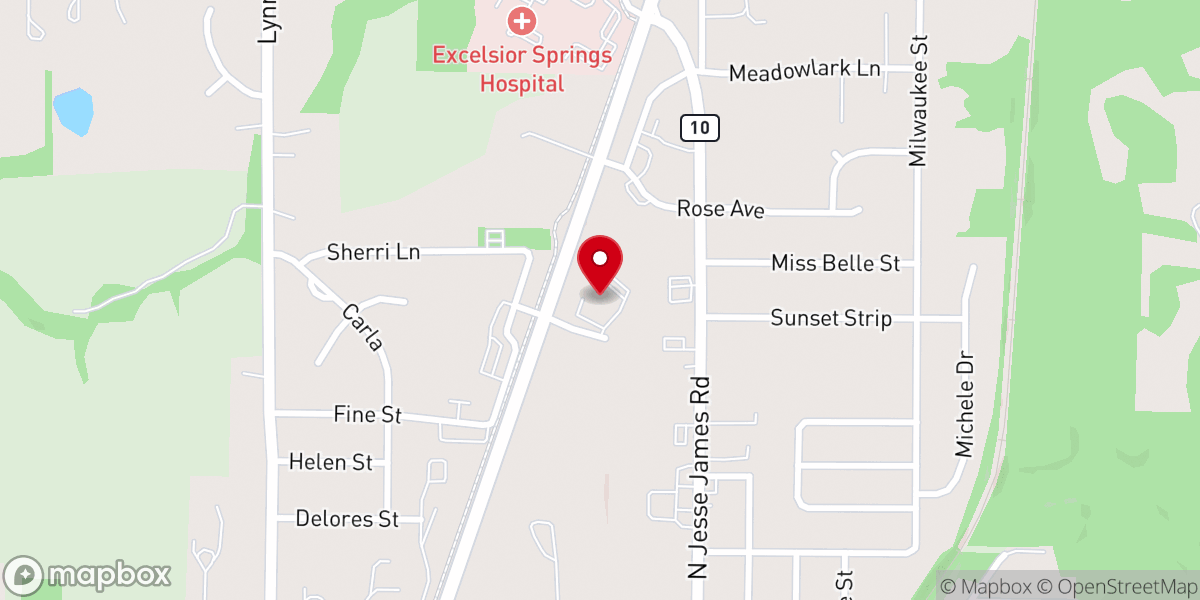 Map showing location of Mt Calvary Lutheran Church
