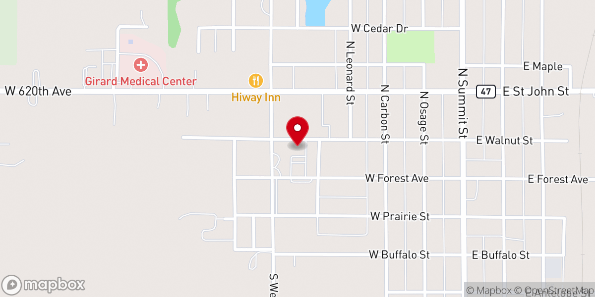 Map showing location of St. Michael's Parish Hall