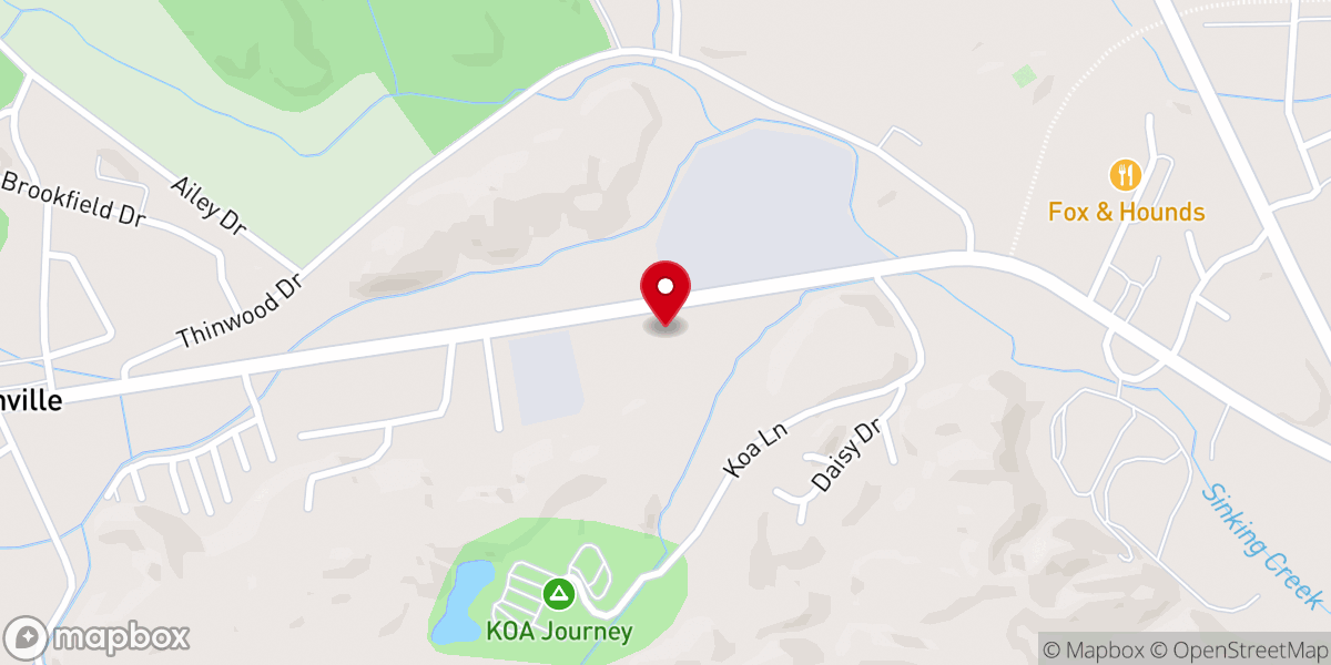 Map showing location of Calvary Baptist Tabernacle