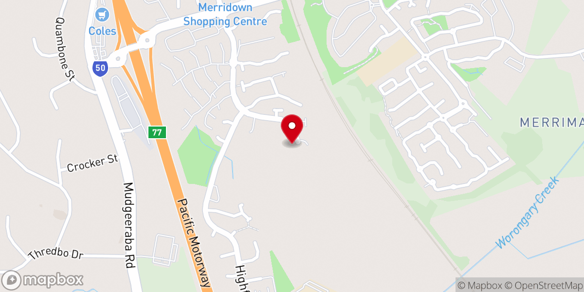 Map showing location of Logos Gold Coast Christian Church