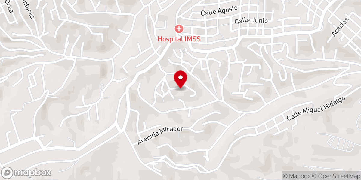 Map showing location of Iglesia Biblica Bautista Getsemani