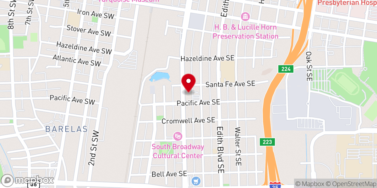 Map showing location of Saint Francis Xavier Catholic Church