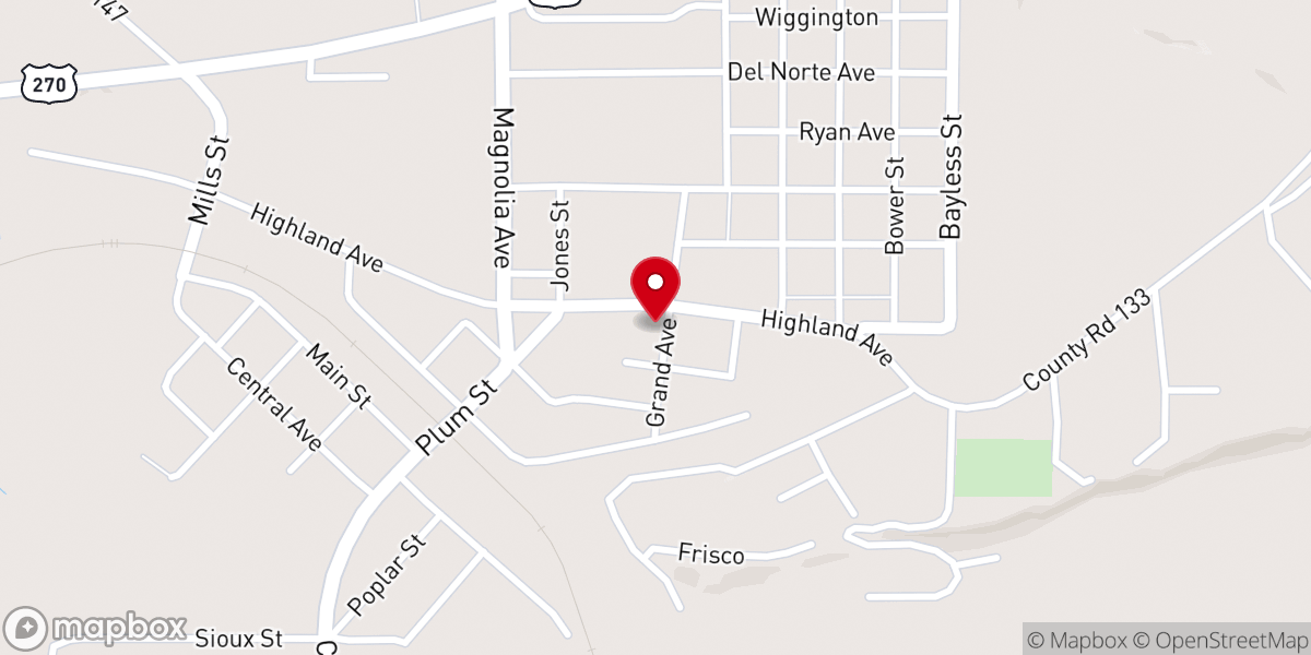 Map showing location of Wister Faith Community