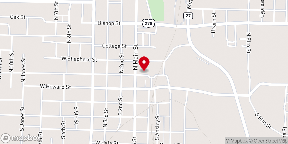 Map showing location of Church on the Rock Nashville