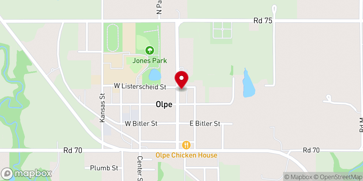 Map showing location of St Joseph's Catholic Church