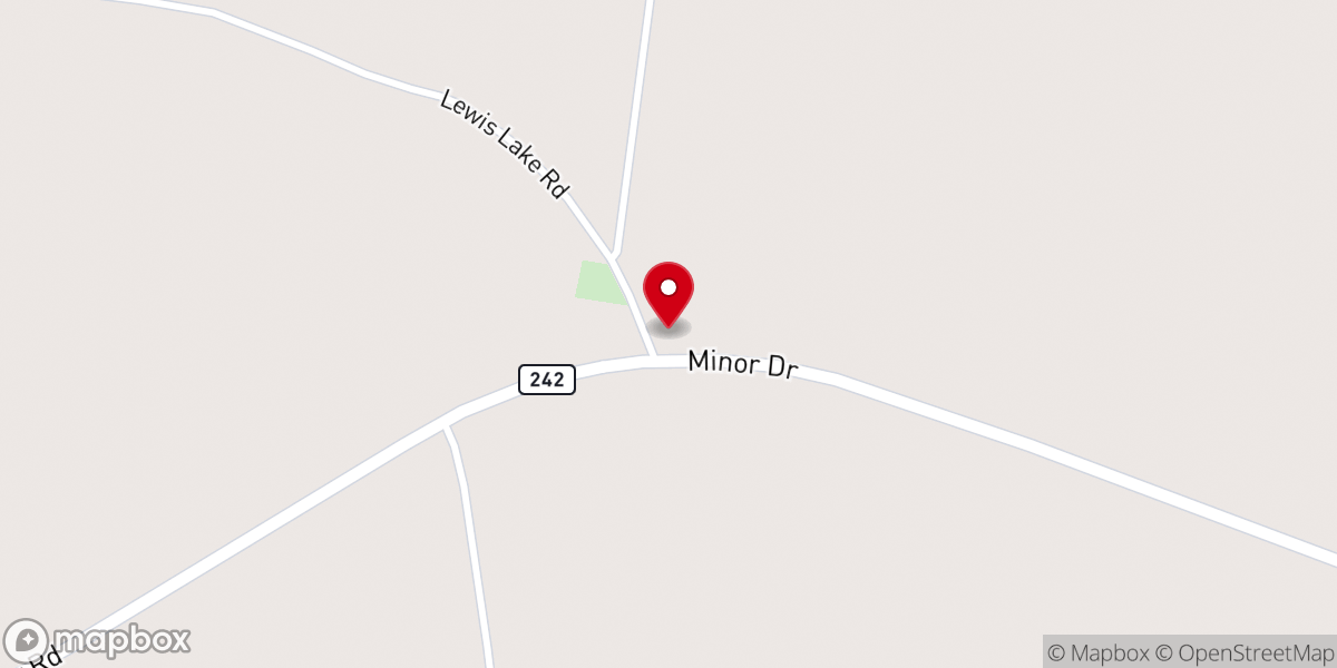 Map showing location of Jones Chapel CME Church