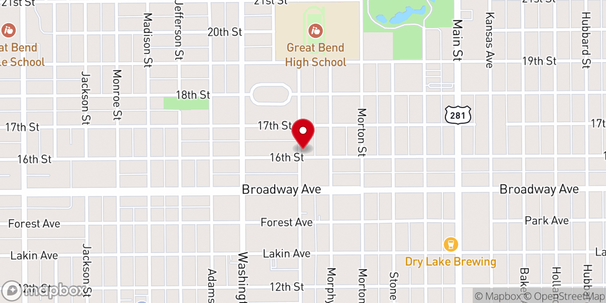 Map showing location of King Memorial United Methodist Church