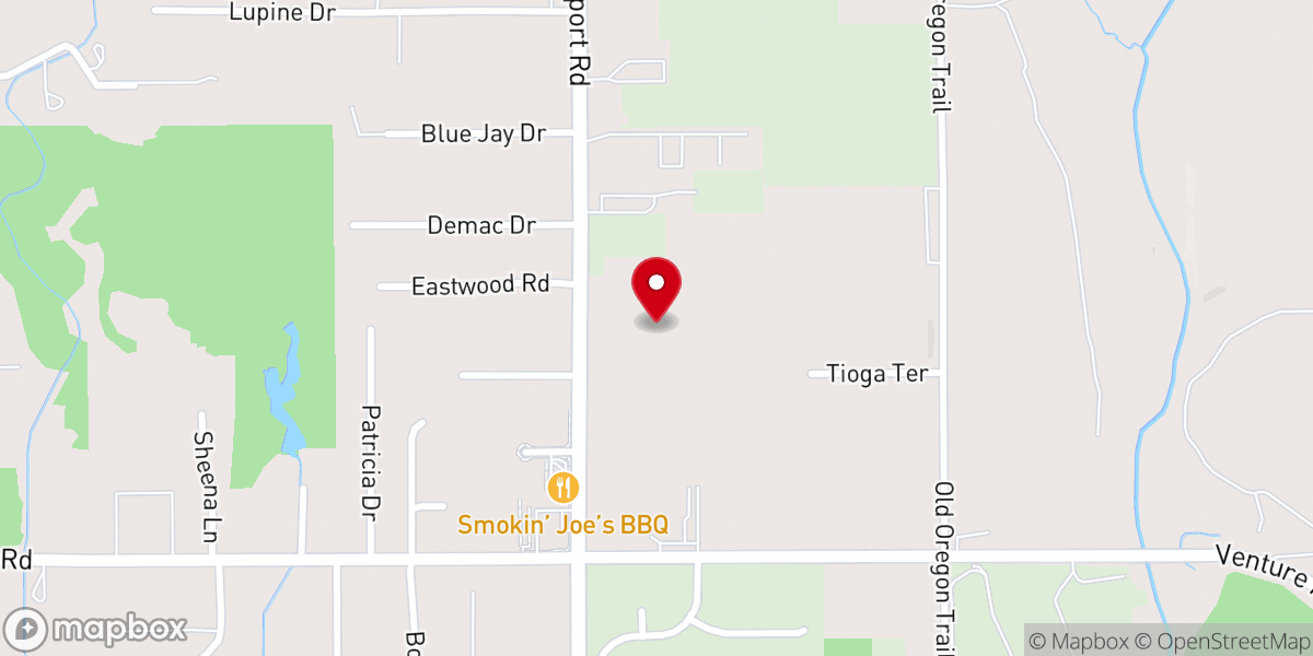 Map showing location of Faith Tabernacle Assembly