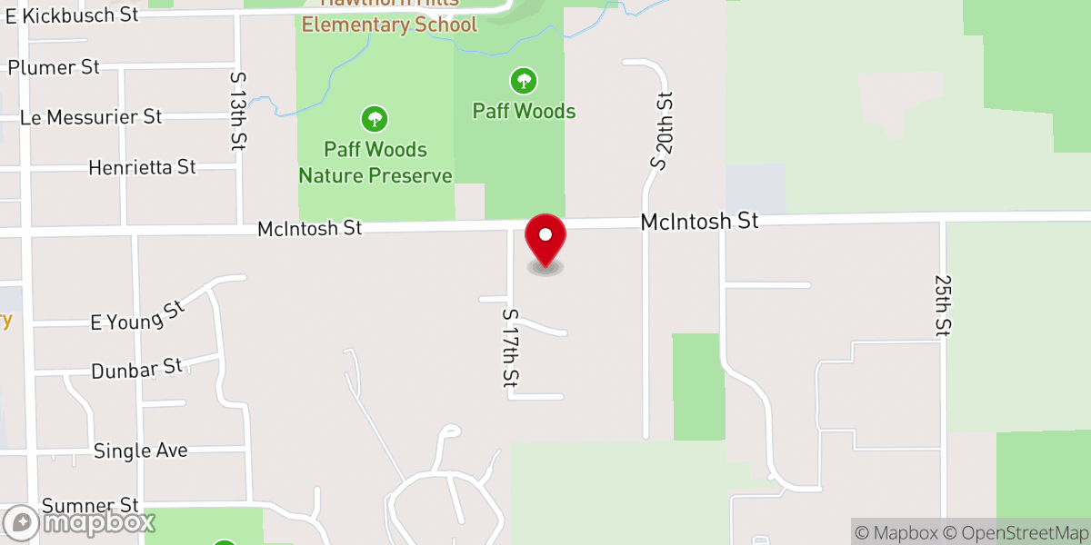 Map showing location of Living Well Faith Community Church