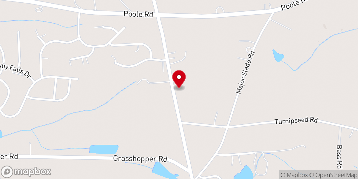 Map showing location of Good Hope Baptist Church
