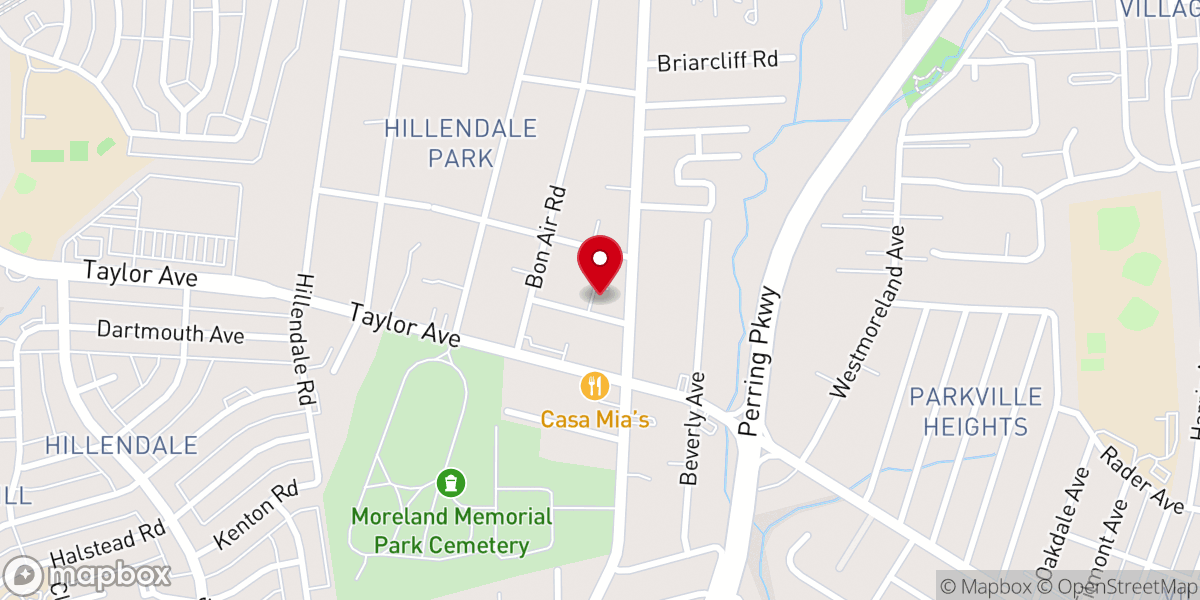 Map showing location of Baltimore Central Community Church
