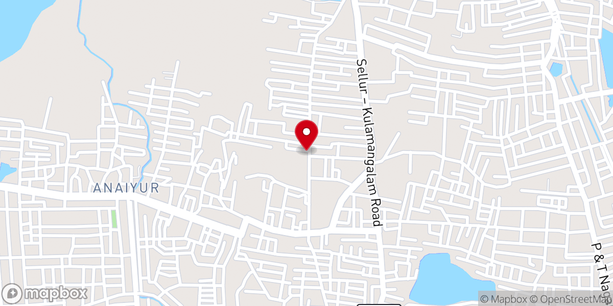 Map showing location of C.S.I St. Mark's Church