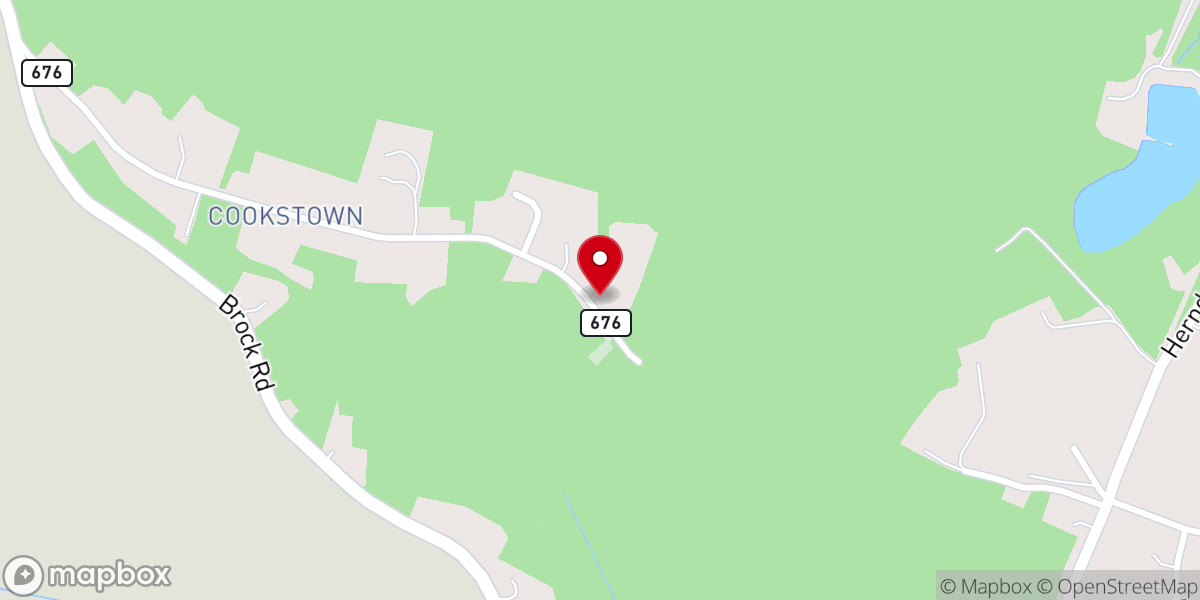 Map showing location of Zion Hill Baptist Church