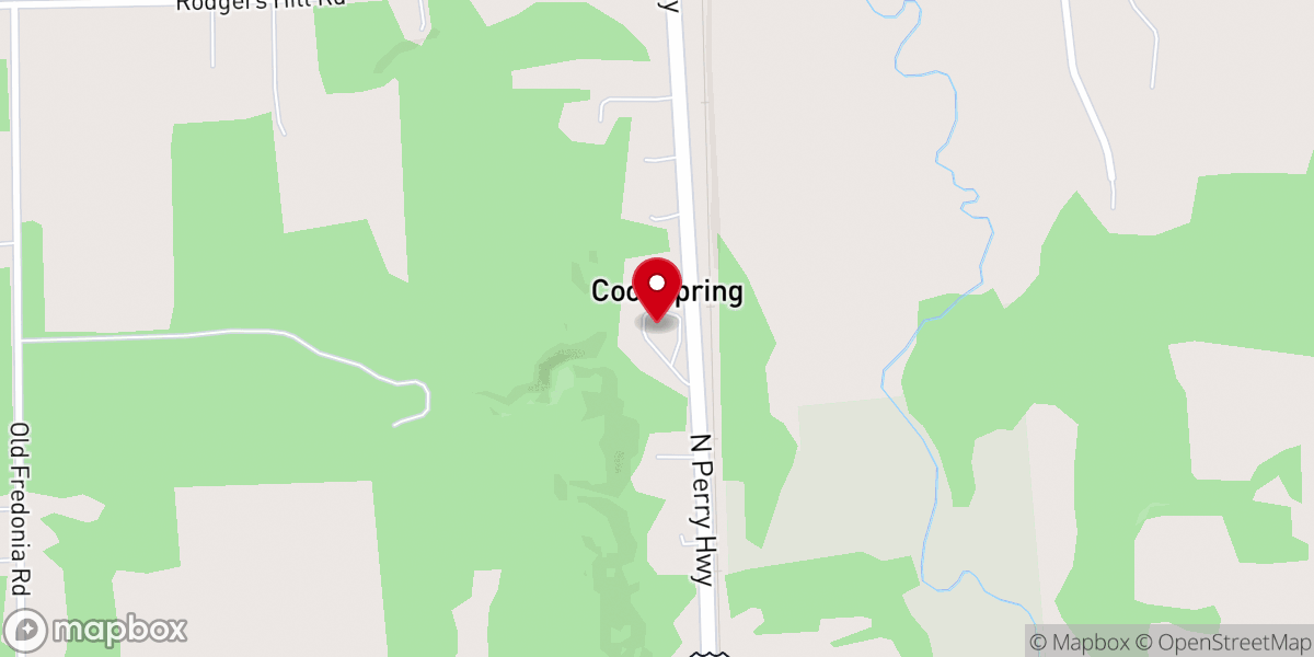 Map showing location of Calvary Fellowship Chapel (Baptist Church)