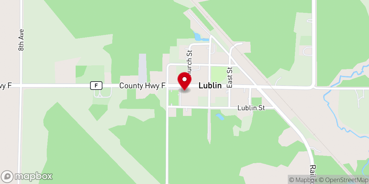 Map showing location of St. Stanislaus Parish