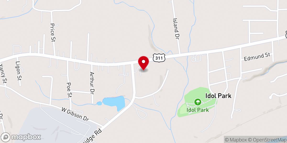 Map showing location of New Vision Fellowship