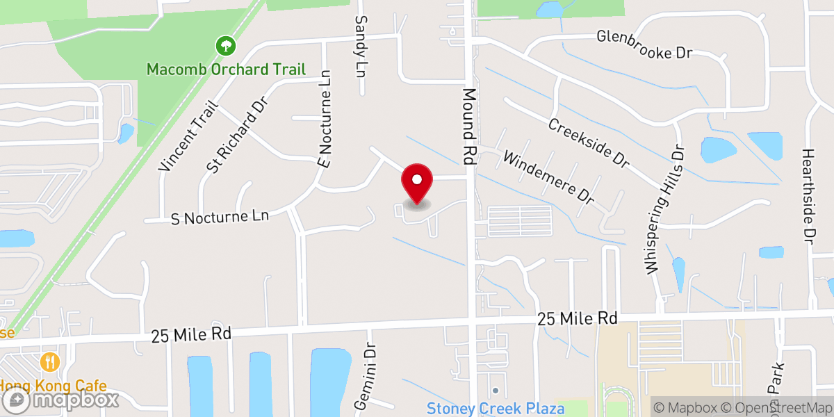 Map showing location of St Thomas Church