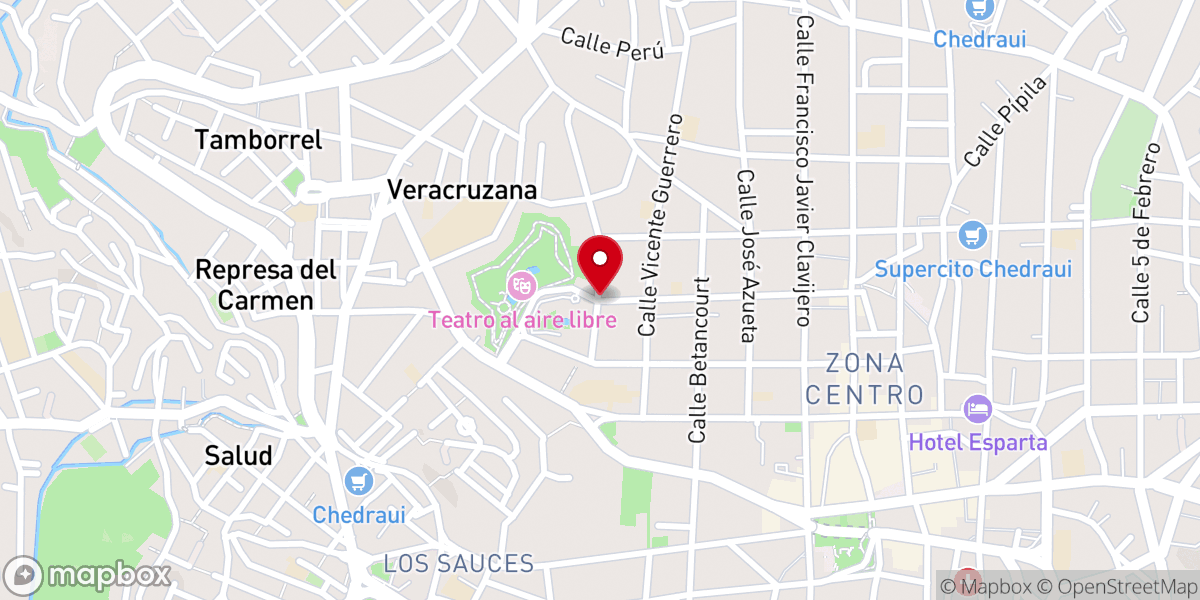 Map showing location of Alpha Iglesia cristiana