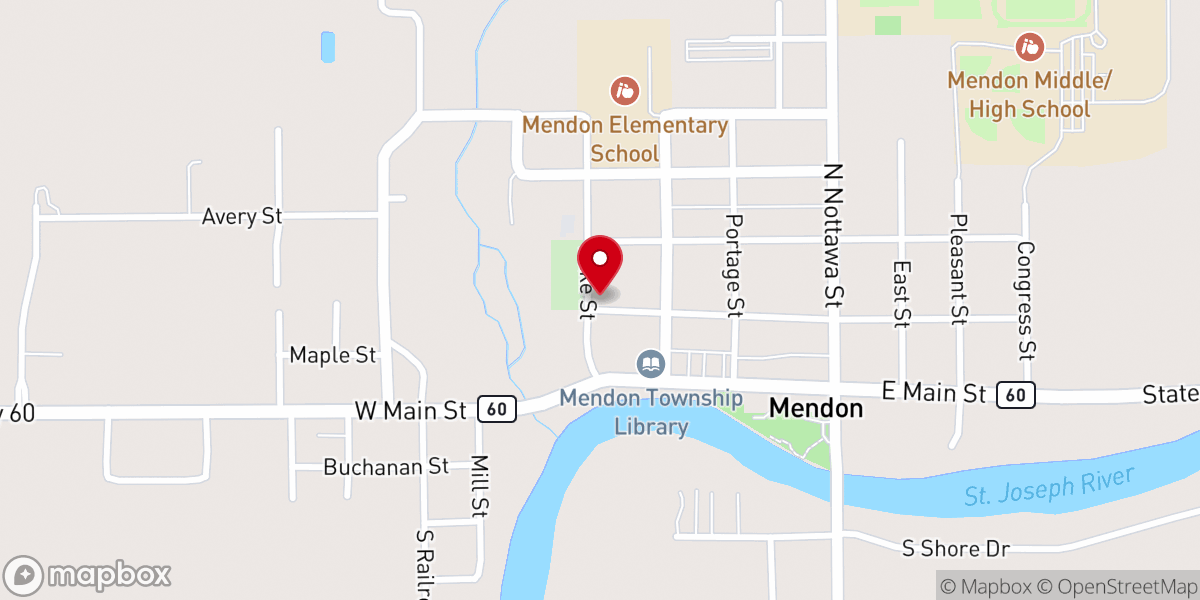 Map showing location of St Edward's Catholic Church