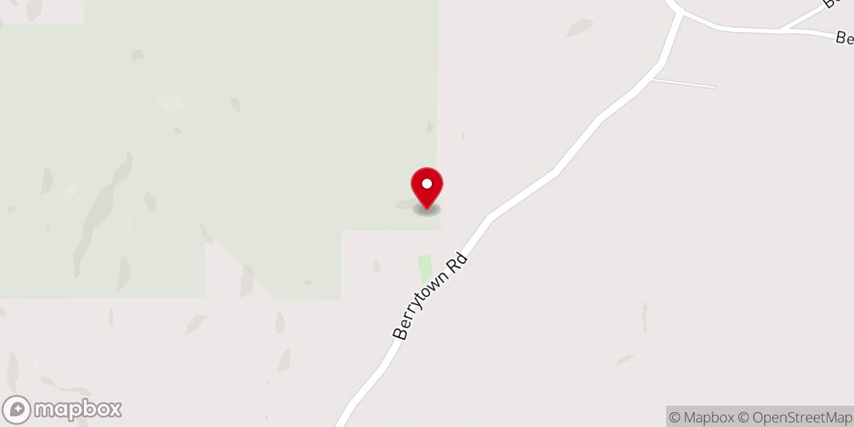 Map showing location of Byrds Chapel