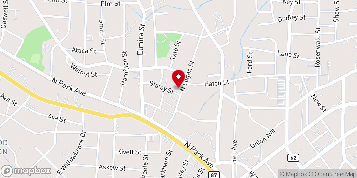 Map showing location of New Life at Hocutt