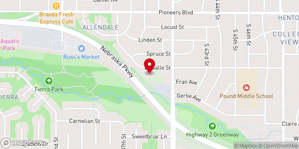 Map showing location of First Slavic Baptist Church