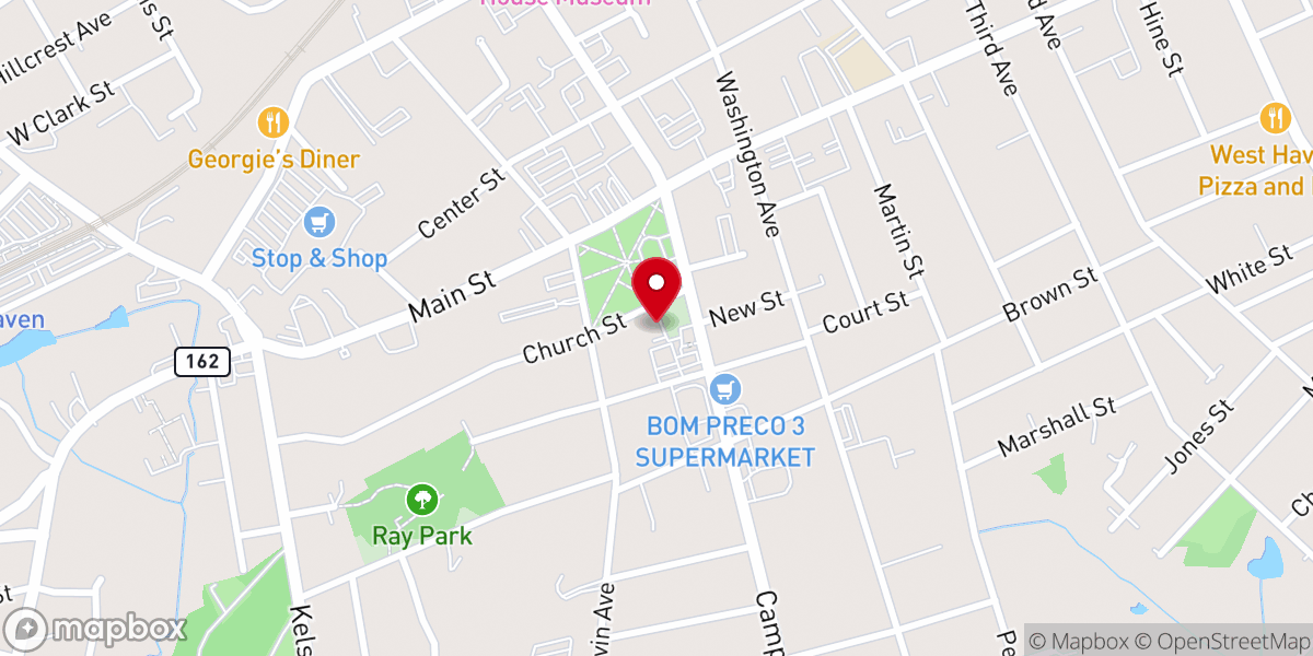 Map showing location of Church of the Holy Spirit