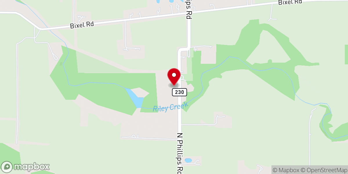 Map showing location of Former Ebenezer Mennonite Church Parsonage