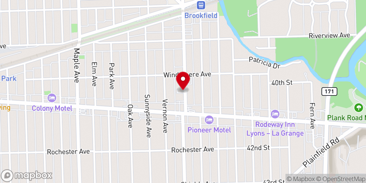 Map showing location of Holy Guardian Angels Catholic Parish Office