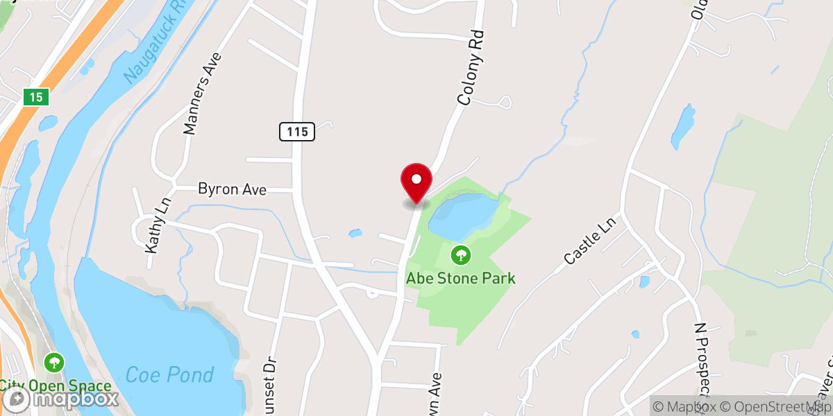 Map showing location of Valley Assembly of God Church