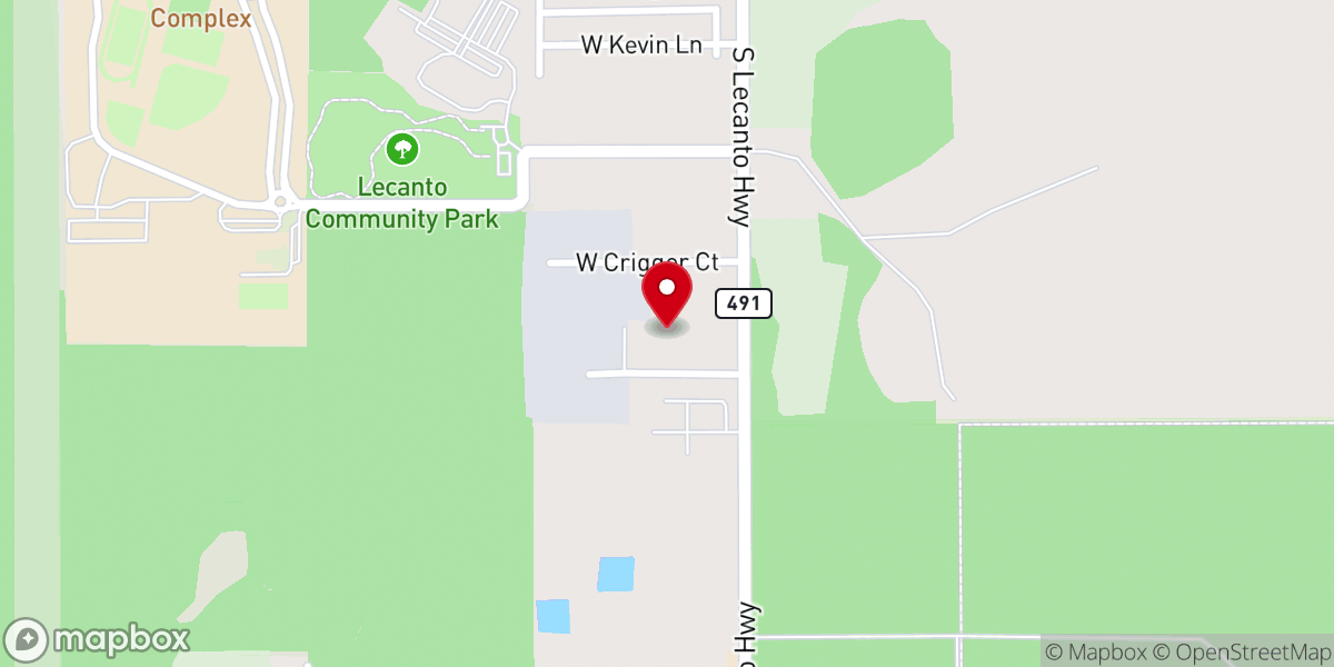 Map showing location of Freedom Baptist Church