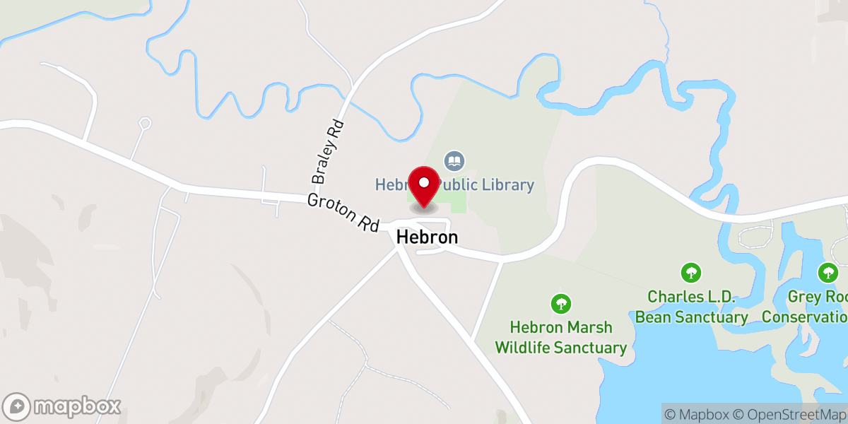 Map showing location of Hebron Church Fair