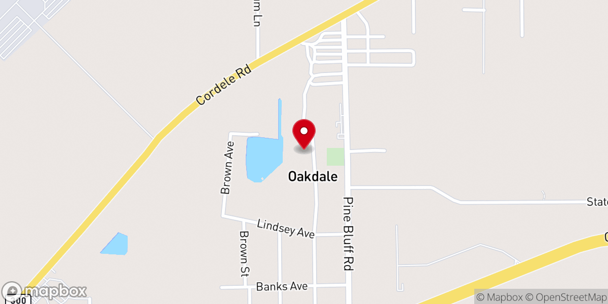Map showing location of First Apostolic Church