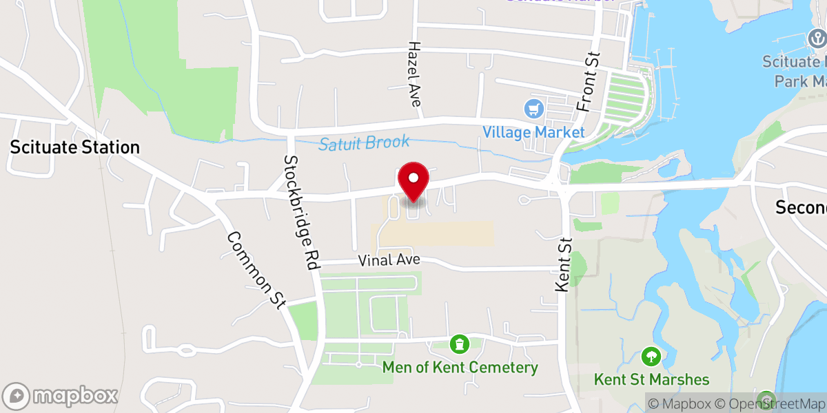 Map showing location of Harbor United Methodist Church