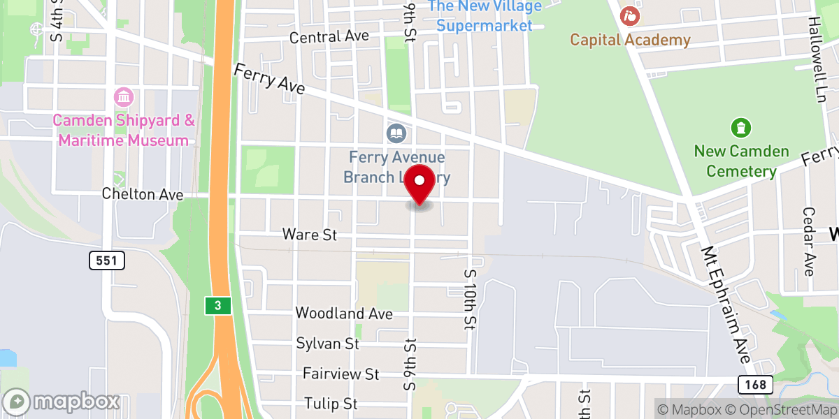 Map showing location of The Christian Temple Assembly Church of God
