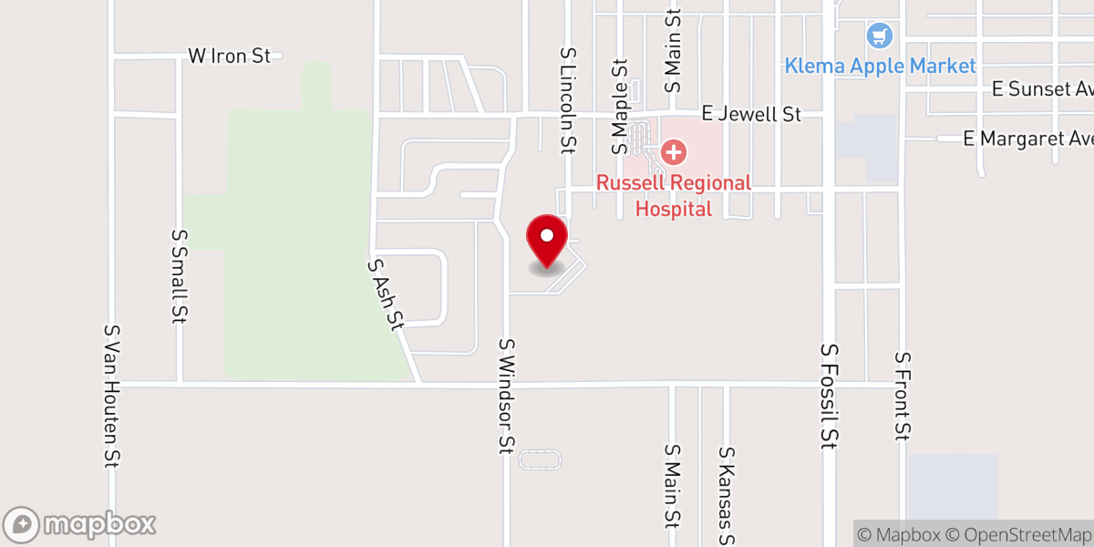 Map showing location of St. Mary Queen of Angels Catholic Church