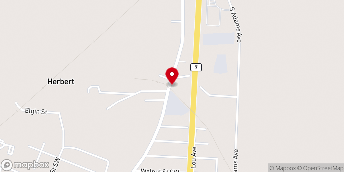 Map showing location of White City Baptist Church