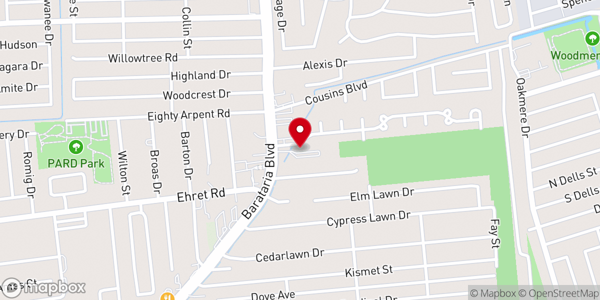 Map showing location of Hosanna Church Assemblies of God