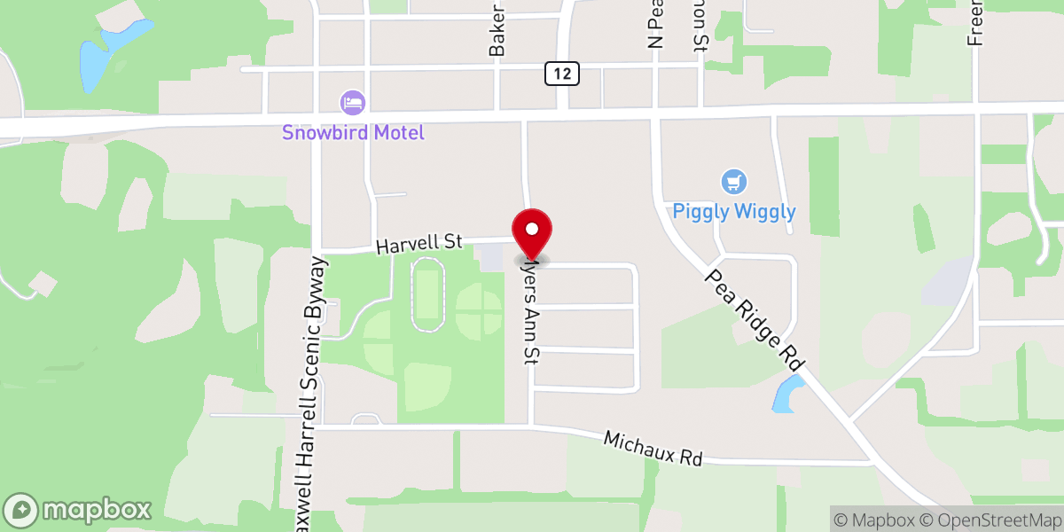 Map showing location of FamilySearch center
