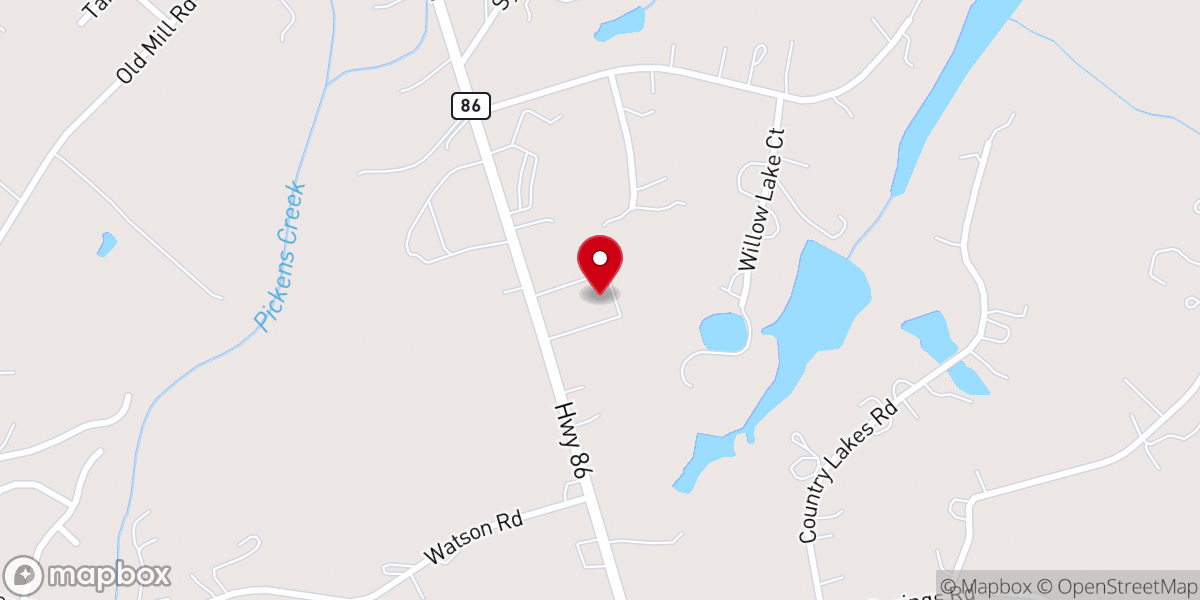 Map showing location of St Luke's Catholic Church