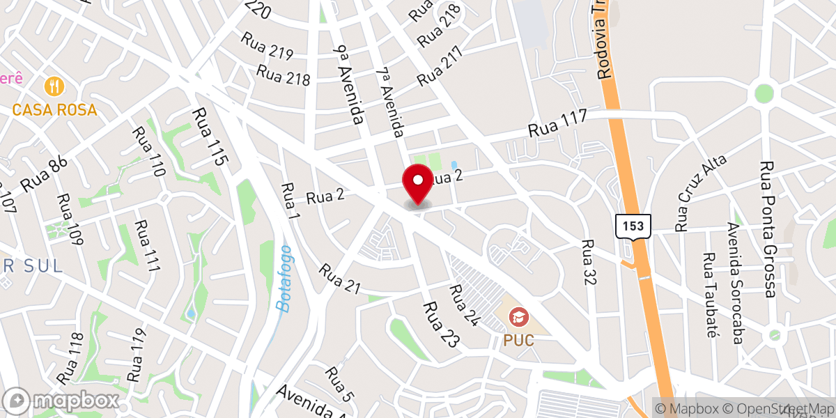 Map showing location of Igreja O Brasil para Cristo - Quarta OBPC Goiânia