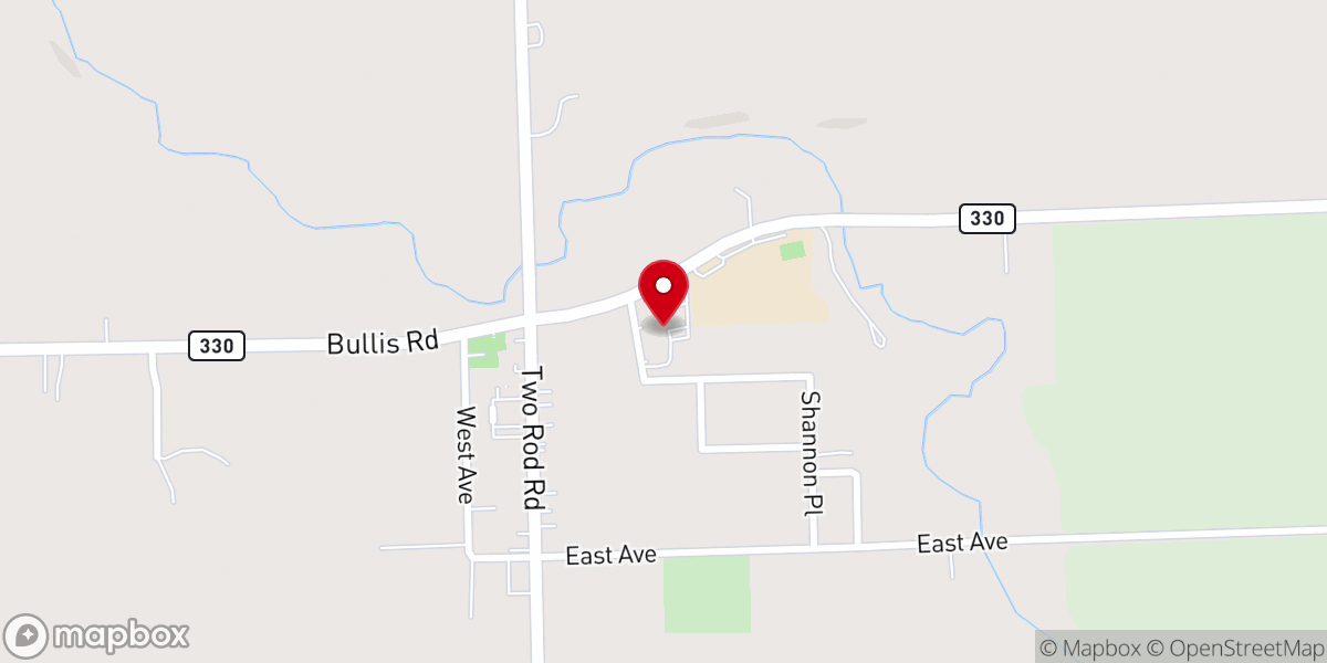 Map showing location of FBC Marilla