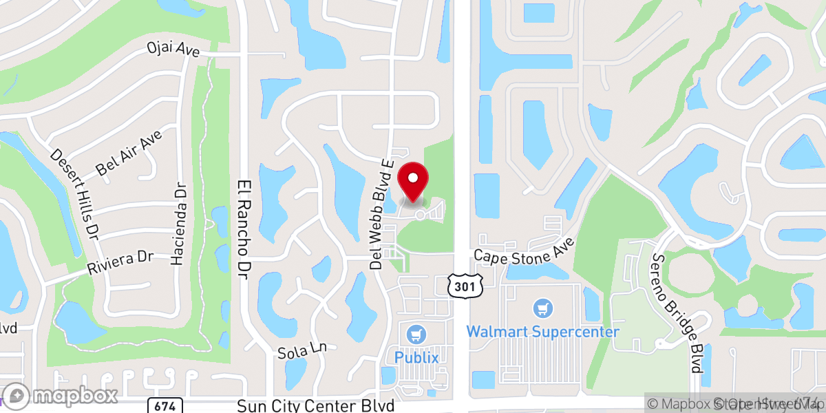 Map showing location of St. John the Divine Episcopal Church