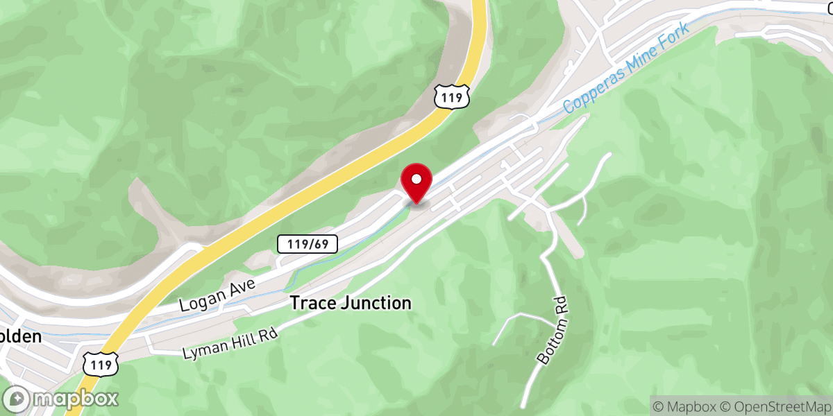 Map showing location of Bethel A.M.E. Church