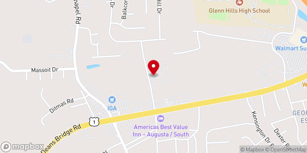 Map showing location of City of Life Ministries - Augusta INC